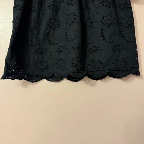 Industry Women's Double Ruffle Sleeve  Scallop Hem Eyelet Blouse Size S - Picture 5 of 9